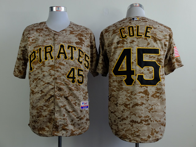 Men Pittsburgh Pirates #45 Cole Camo MLB Jerseys->pittsburgh pirates->MLB Jersey